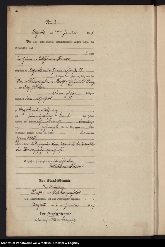 Obraz z jednostki "Księga urodzeń tom I"