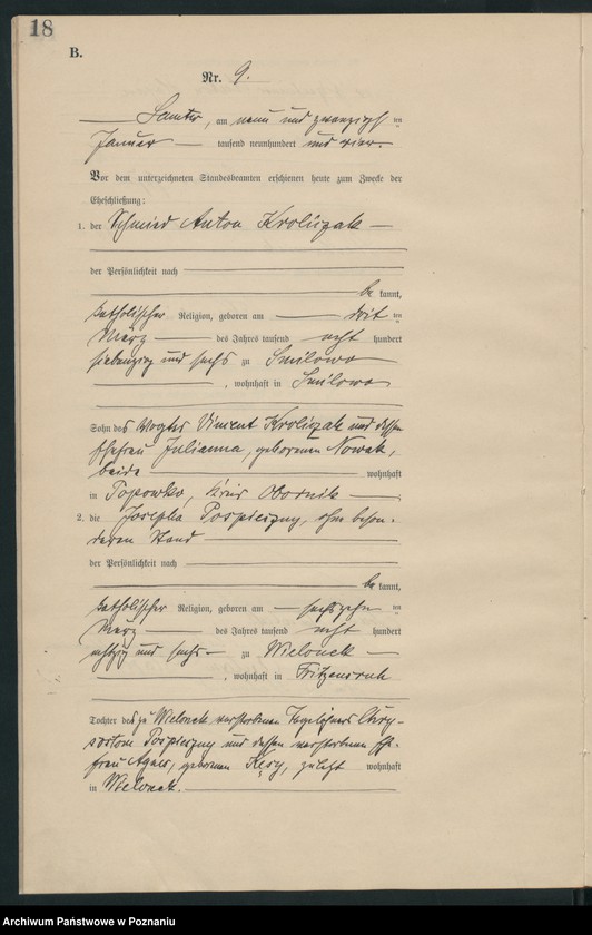 Obraz 20 z jednostki "Heiraths-Haupt-Register"