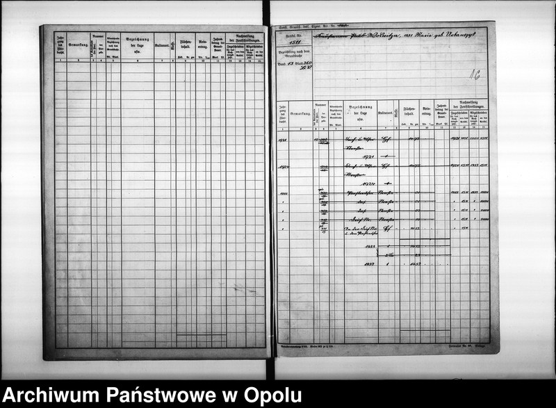Obraz 18 z jednostki "Mutterrolle des Gemeindebezirks Oppeln 6ter Band, enthaltend die Artikel von Nr 1501 bis Nr 1800"