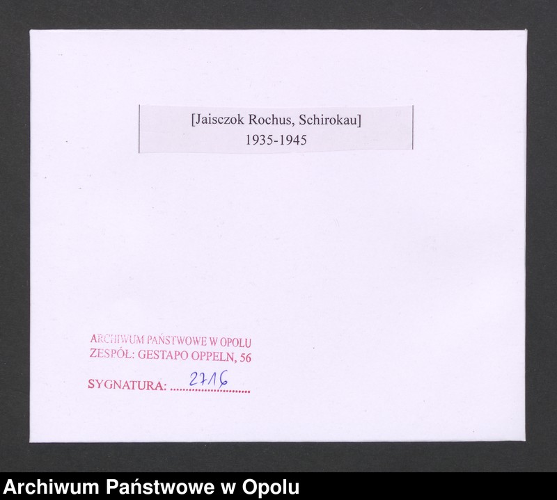 Obraz 2 z jednostki "[Jaisczok Rochus, Schirokau]"