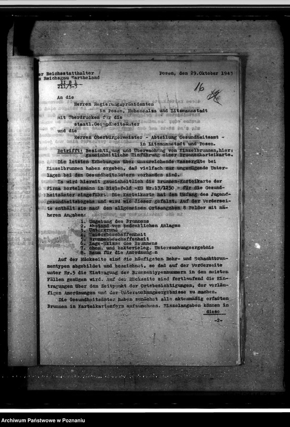 Obraz 20 z jednostki "Aufgaben der Gesundheitsämter. Aktenplan in Gesundheitsämtern. Arbeitsübersicht der Gesundheitsämter. Abfertigung von Juden und Polen."
