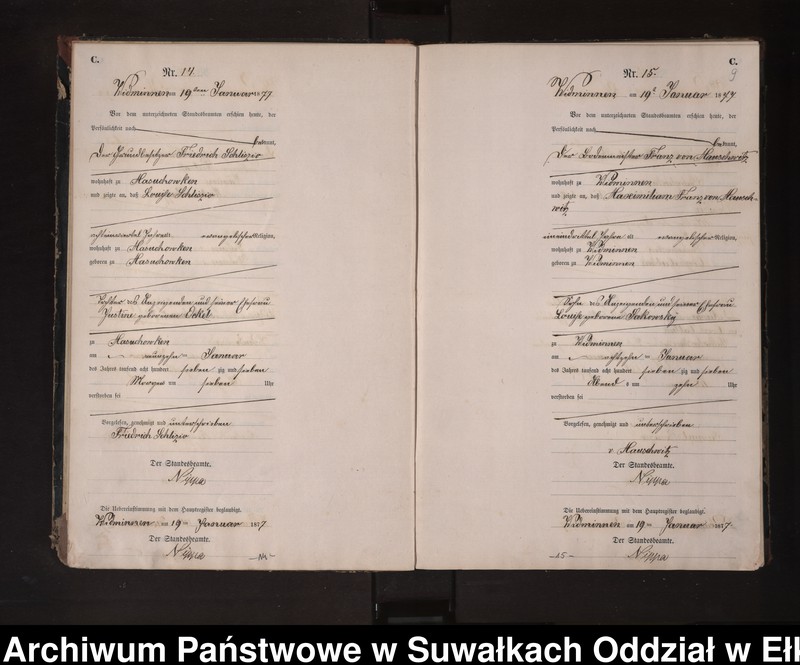 image.from.unit.number "Sterbe-Neben-Register des Preussischen Standes-Amtes Widminnen Kreis Loetzen"