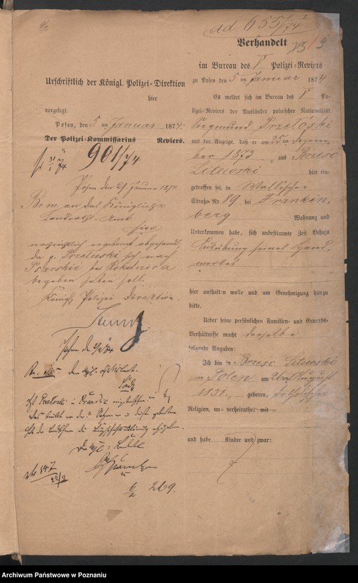 Obraz 13 z jednostki "A. betr. Überläufer Litt. A - Z"