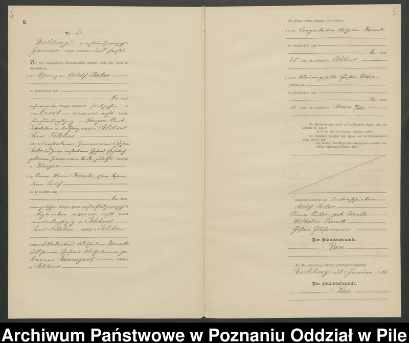 Obraz 5 z jednostki "Księga małżeństw"