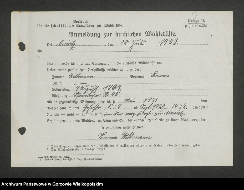 image.from.unit.number "Anmeldungen zur Wählerliste. Band III"