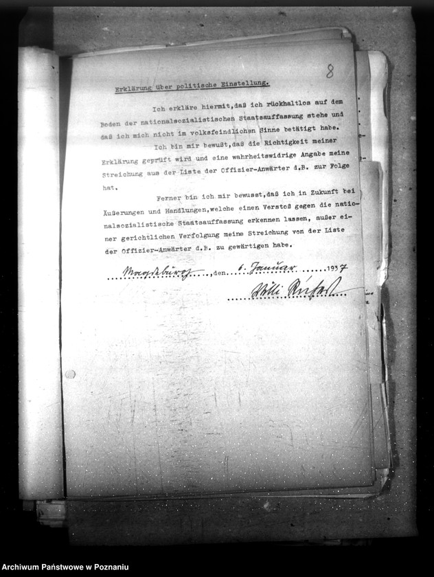 Obraz 12 z jednostki "Personalakte des Landesplaner, Ingenieur W. Richert (między innymi różne notatki)"