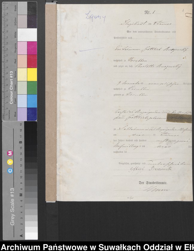 image.from.unit "[Sterbe-Haupt-Register des Königlich Preussischen Standes-Amtes Kumilsko Kreis Johannisburg]"