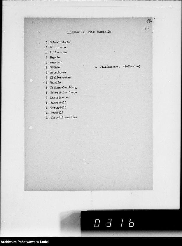 Obraz 17 z jednostki "Akten betr.Inventarverzeichnis"