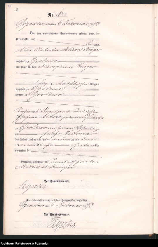 Obraz 13 z jednostki "Księga zgonów"