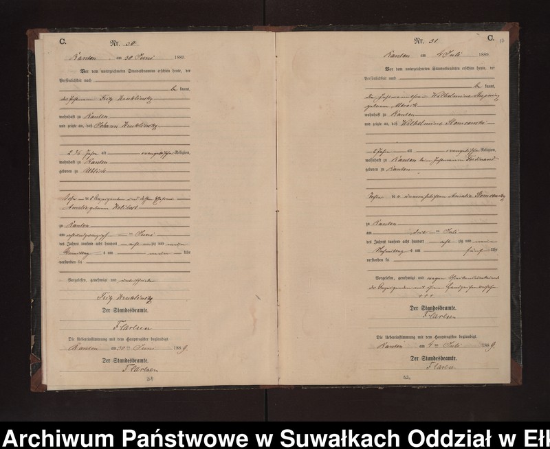 image.from.unit.number "Sterbe-Neben-Register des Preussischen Standes-Amtes Neuhoff Kreis Loetzen"