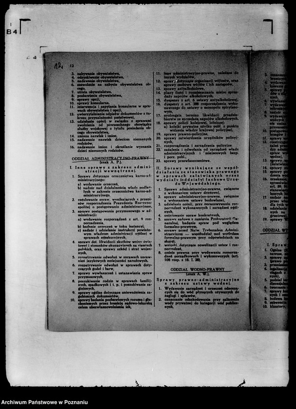 Obraz 15 z jednostki "Statut organizacyjny Urzędu Wojewódzkiego Poznańskiego z 1931 z późniejszymi poprawkami"