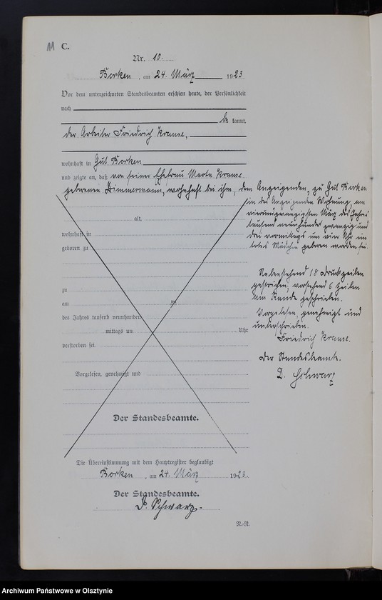 image.from.unit.number "Sterbe-Neben-Register Nr 1 - 19 [ Księga zgonów - wtóropis ]"