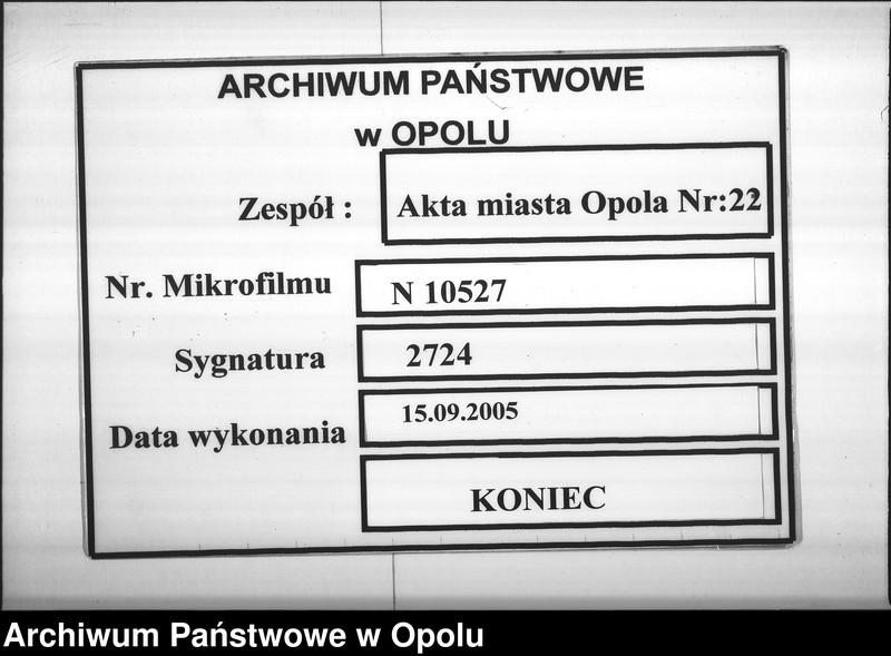 Obraz 9 z jednostki "Acta des Magistrats zu Oppeln betreffend den Beitrag von 500 M[ark] für die Abgebrannten in Woischnik Vol. I"