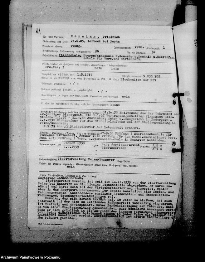 Obraz 16 z jednostki "Ernennung der Beamten"