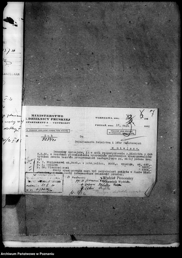 Obraz 11 z jednostki "Sprawy osobowe Pobory i podatki"