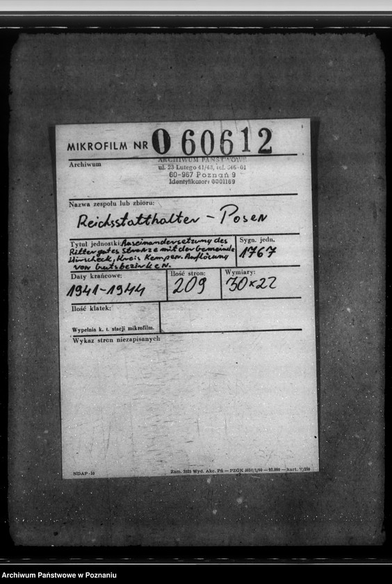 Obraz 2 z jednostki "Auseinandersetzung des Rittergutes Strenz mit der Gemeinde Hirscheck, Kreis Kempen. Auflösung von Gutsbezirken"