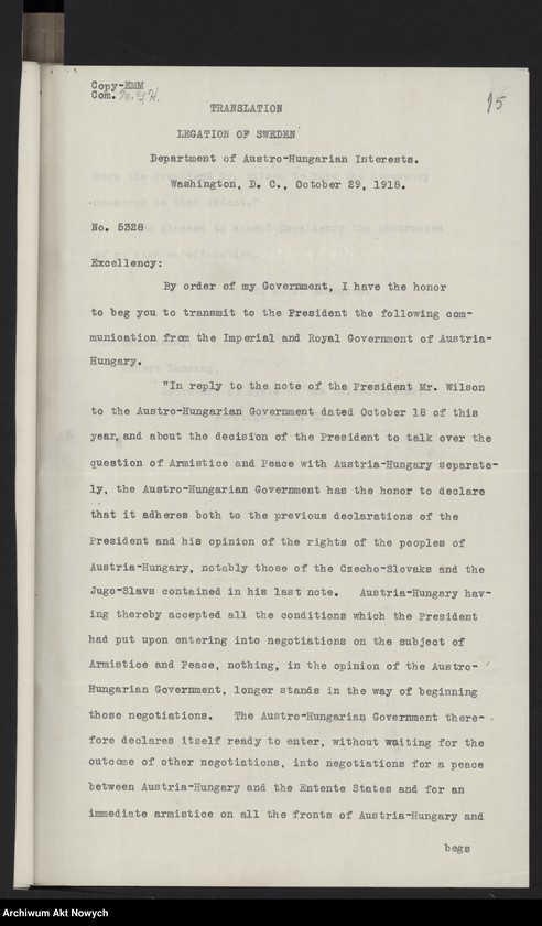 image.from.unit.number "Problemy polityczne i strategiczne Austro-Węgier i państw bałkańskich. Memoriały. Korespondencja. Wycinki prasowe; Załączniki: mapa kolei Austro-Węgier, 1918 r.: w Oddz. III AAN"
