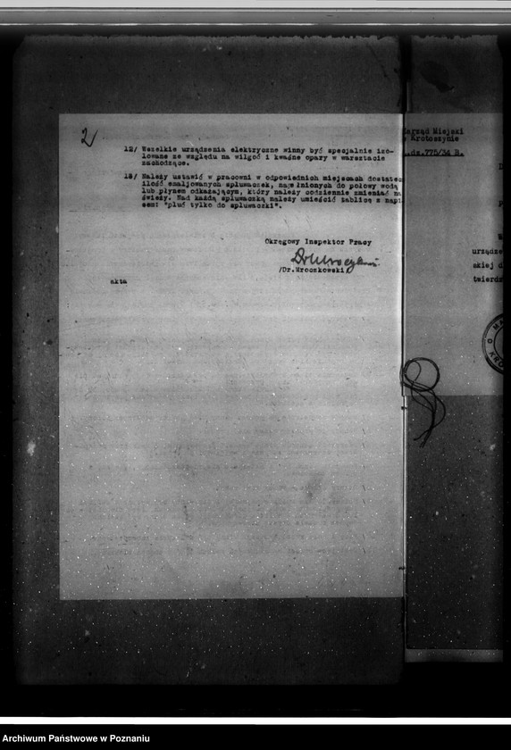 Obraz 6 z jednostki "Zatwierdzenie zakładu przemysłowego /Rzeźnia Miejska/ w Krotoszynie"