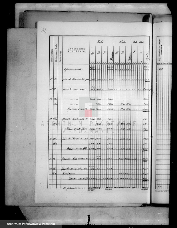 Obraz 17 z jednostki "Tymczasowy rejestr pomiarowy, operat parcelacyjny i szacunkowy majątku Jeziorki Kosztowskie powiatu wyrzyskiego"