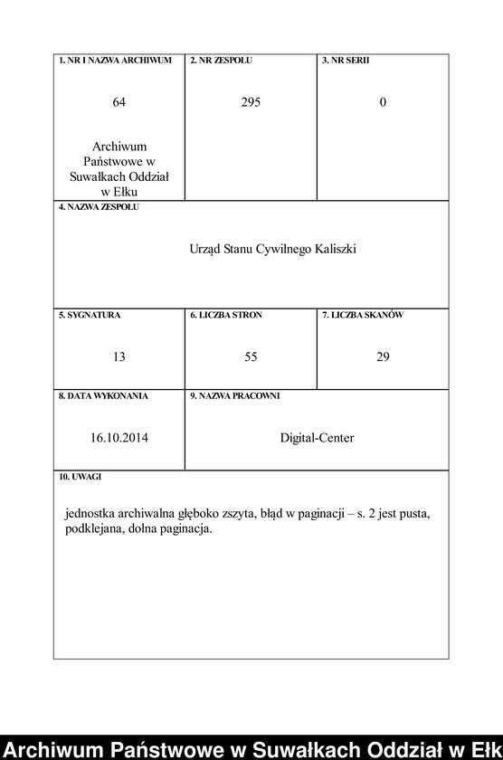 image.from.unit.number "Geburts-Haupt-Register des Königlichen Preussischen Standes-Amtes Kallischken Kreis Johannisburg"