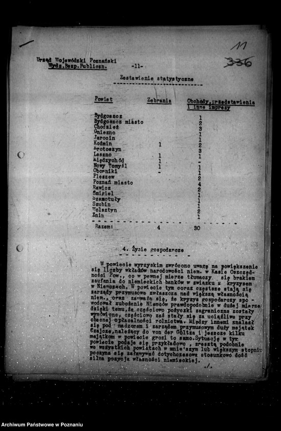 Obraz 15 z jednostki "Sprawozdania sytuacyjne z życia mniejszości narodowych za miesiące październik, listopad, grudzień 1931 r."