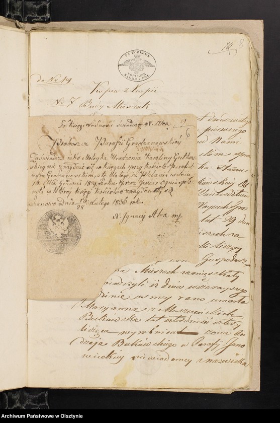 image.from.unit.number "Annexa z Parafij Janowieckieyz r[oku] 1846"