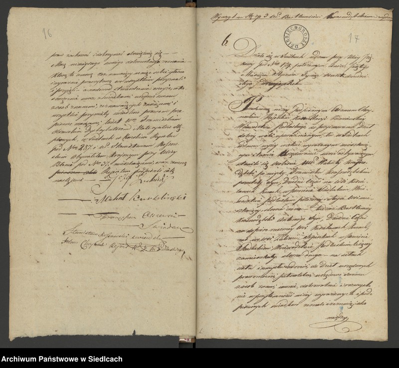 Obraz 13 z jednostki "Księga II Rok 1822 akta niehipoteczne Adama Chojnackiego Rejenta [Akta notarialne od nr 1 do nr 312]"