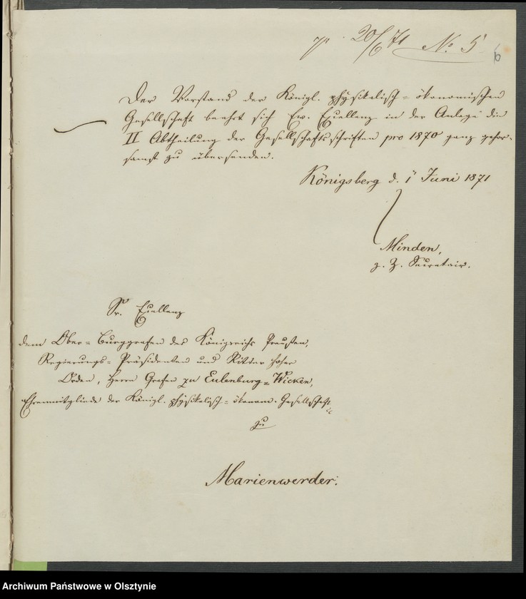 image.from.unit.number "Acta des [20]ten Provinzial-Landtages der Stände des Königreichs Preußen betreffend die Petitionen verschidenen Inhalts"