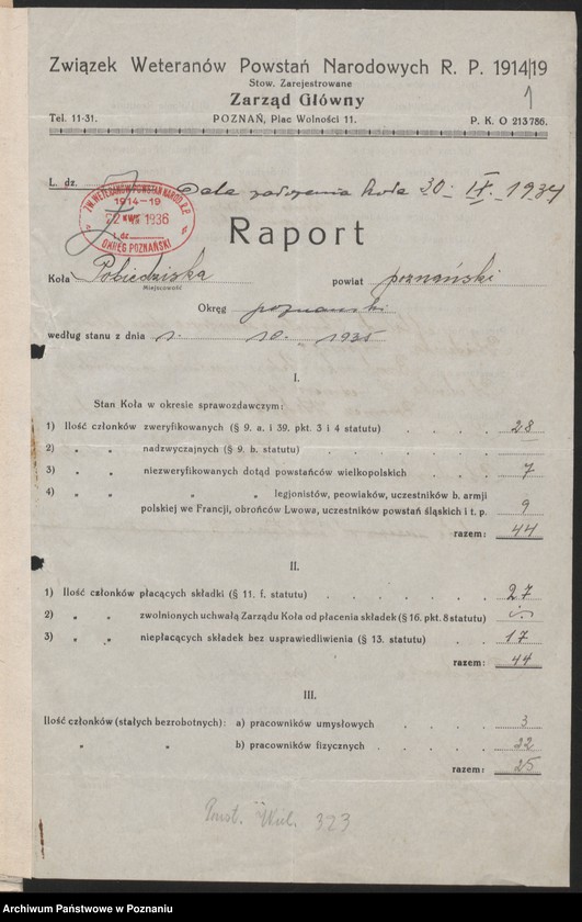 Obraz 4 z jednostki "Pobiedziska, powiat Poznań - akta koła."