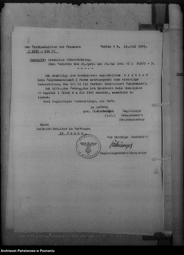 Obraz 11 z jednostki "Notstandsbeihilfen. Unterstützungen"