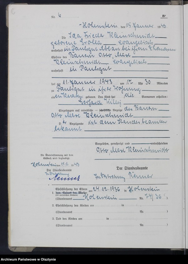 image.from.unit.number "Familienbuch-Zweitbuch Nr 1 - 67"