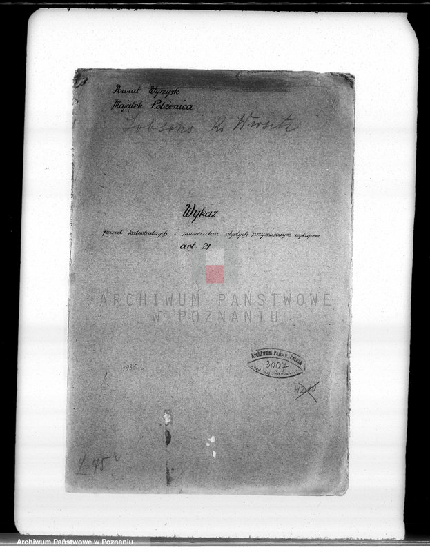 Obraz 4 z jednostki "Wykaz parcel katastralnych i powierzchni objętych przymusowym wykupem art.. 21"