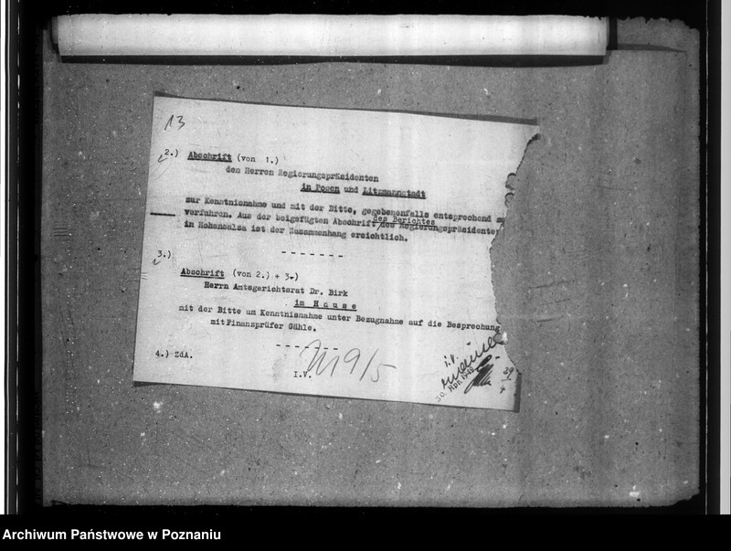 Obraz 17 z jednostki "Finanzsachen des Kreises Mogilno. Ehemaliger Johanniter Krankenhaus in Pakosch. Leistungen der Kreise an die Partei"