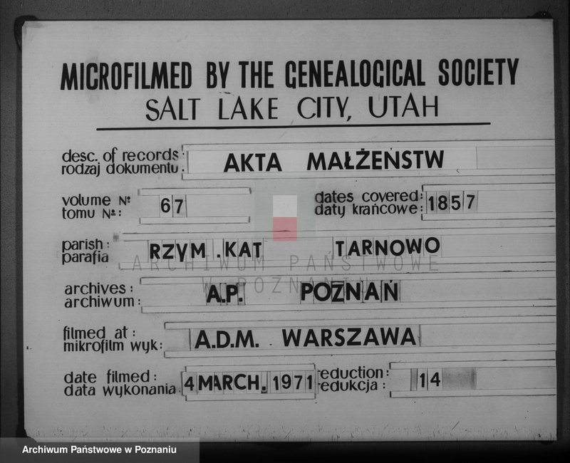 Obraz 6 z jednostki "Lista ślubów"