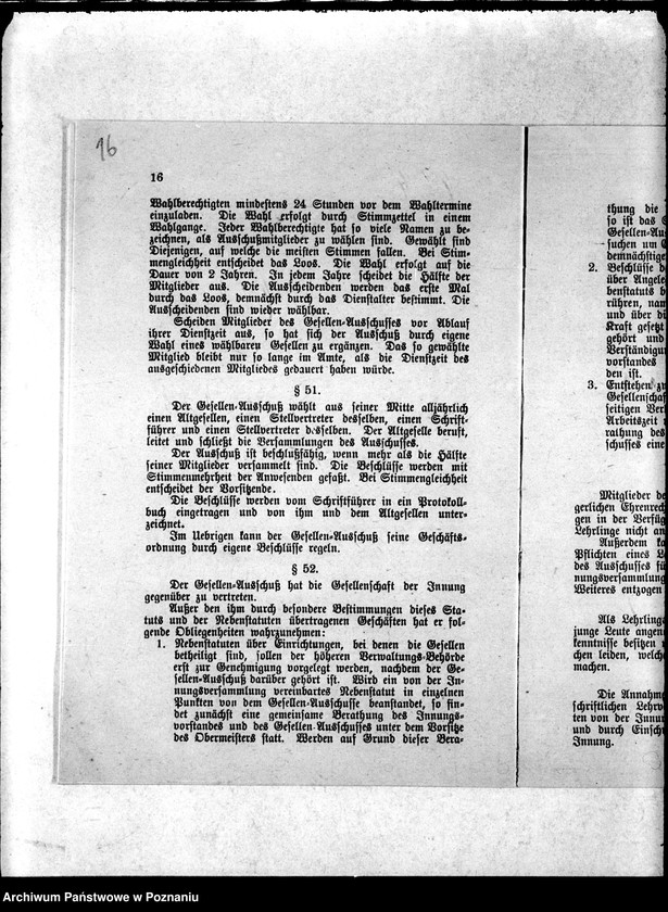 Obraz 19 z jednostki "Statut der Böttcher-Meister-Innung zu Posen"