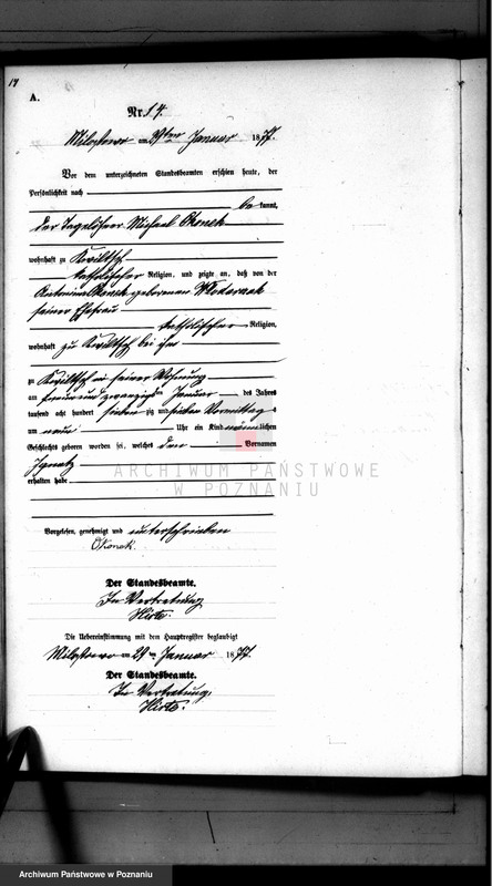 Obraz 15 z jednostki "Księga urodzeń"