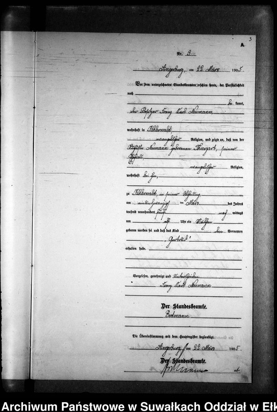 image.from.unit.number "Geburts-Neben-Register des Preussischen Standes-Amtes Kehlen Kreis Angerburg"