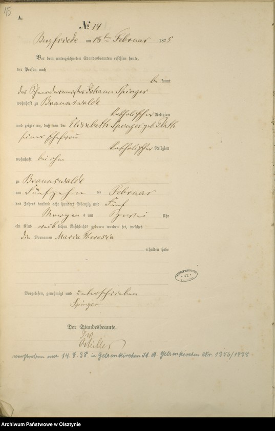 image.from.unit.number "Haupt-Geburts-Register Nr 1 - 80"
