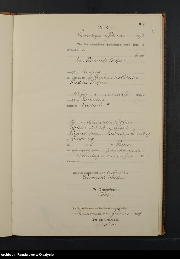 image.from.unit.number "Sterbe-Neben-Register Nr 1 - 62"