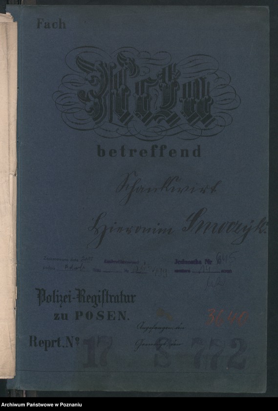Obraz 19 z jednostki "A. betr. Miecislaus Casimir von Busse"