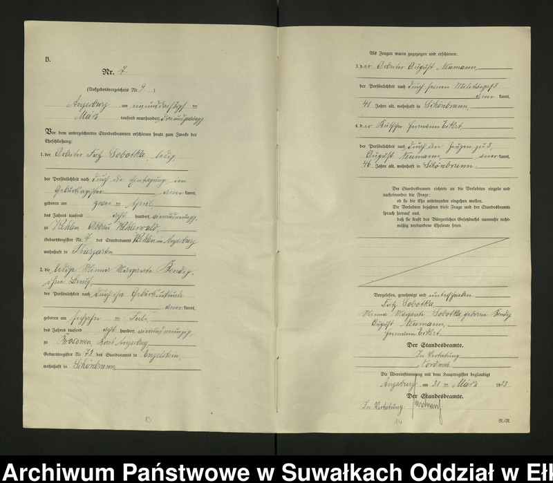image.from.unit.number "[Heirats - Register (Neben - Register) Standesamt Angerburg einschl. der Bezirke, Gr. Strengeln, Prinowen und Kehlen Kreis Angerburg]"