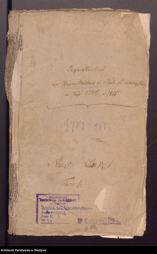 image.from.unit.number "Reparaturbau der Pfarr Wittwen und Schule zu Schwarzstein"