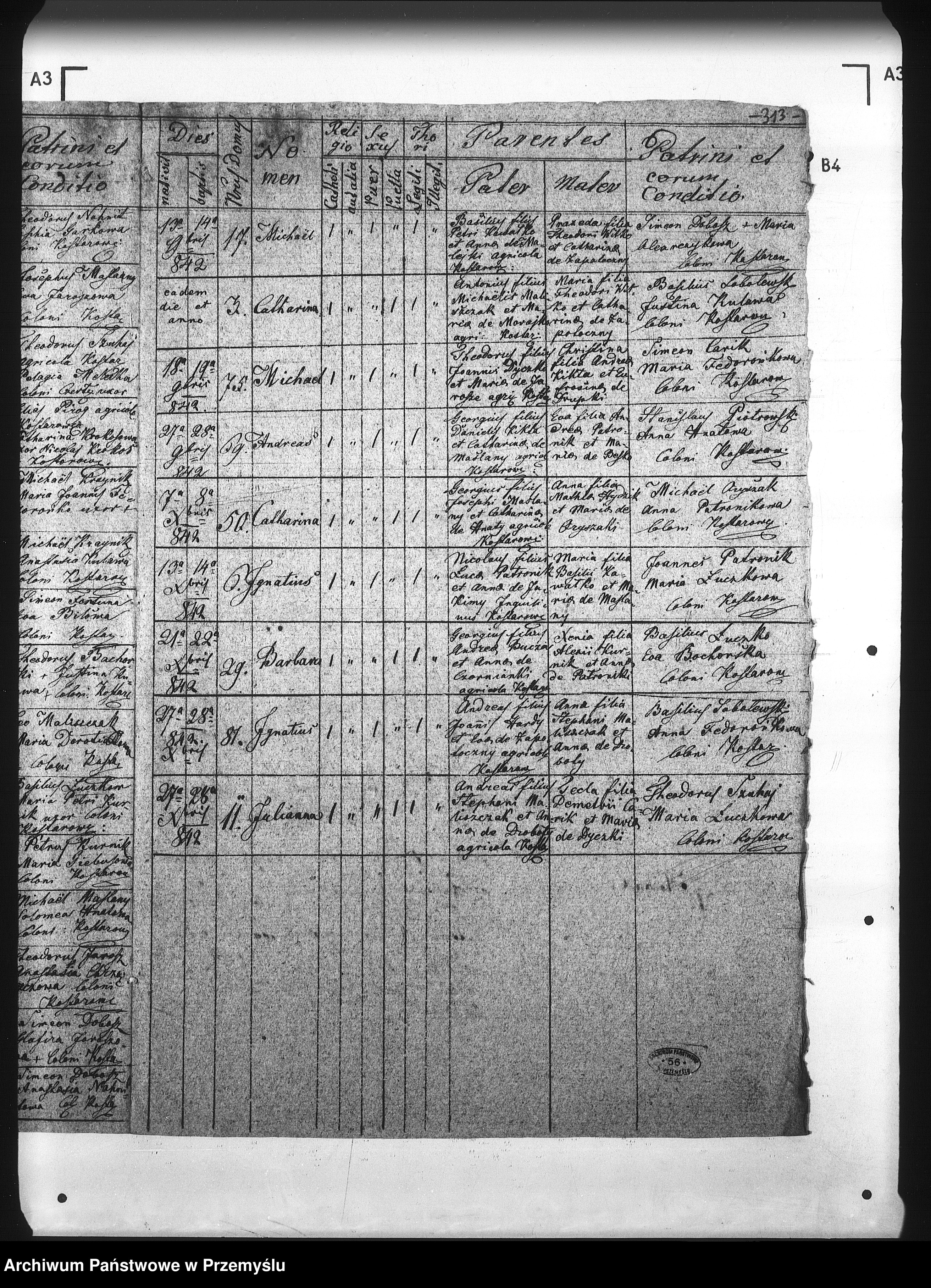 Skan z jednostki: [Kopie ksiąg metrykalnych parafii Czerteż z filiami Kostarowice, Zabłotce (dekanat Sanok)]