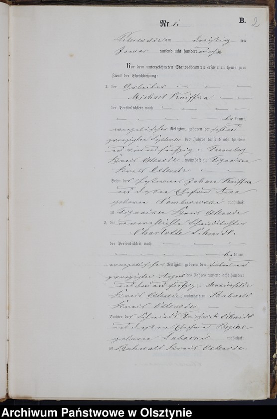 image.from.unit.number "Heiraths-Neben-Register Nr 1 - 28"