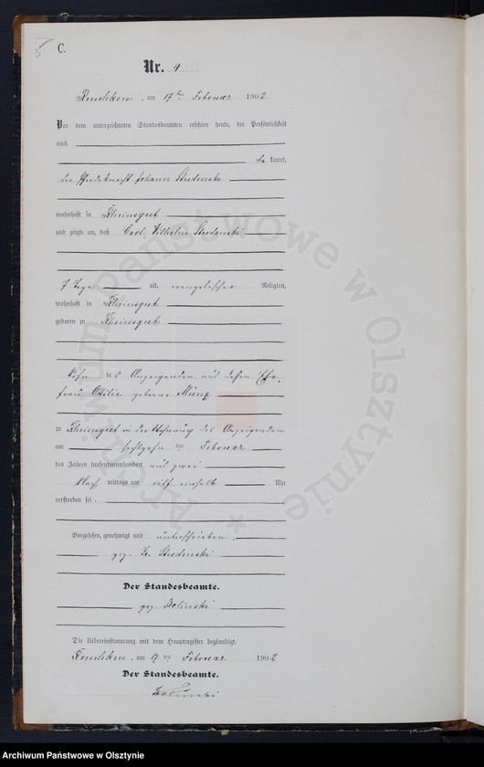 image.from.unit.number "Sterbe-Neben-Register Nr 1 - 46"