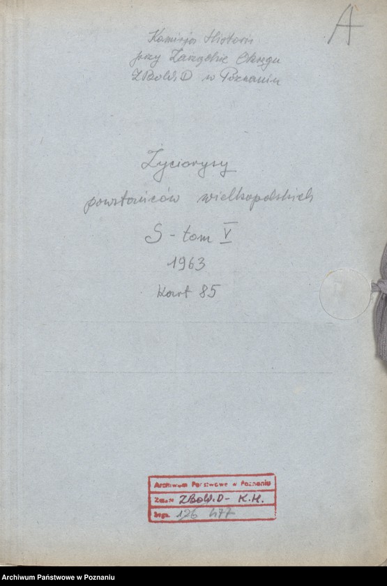 Obraz 6 z jednostki "Życiorysy powstańców wielkopolskich: S - tom V /Sroczyński Kazimierz - Staszak Jan/."