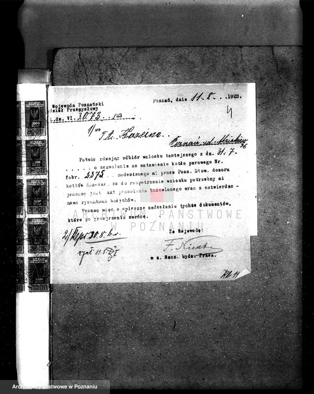 Obraz 8 z jednostki "Fabryka kazeiny w Lubaszu pow. czarnkowski własność Firma Kazeina T. A. Poznań"