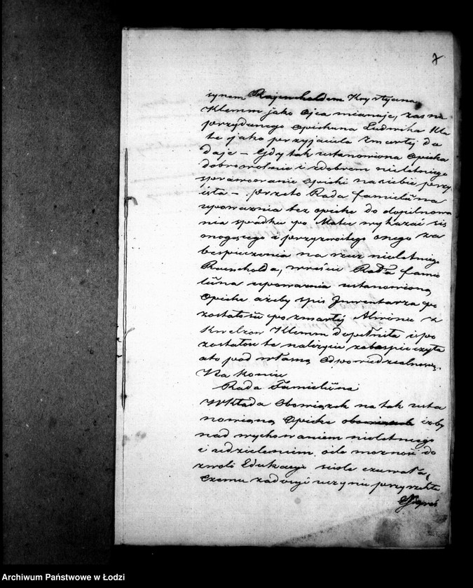 Obraz 11 z jednostki "Akta tyczące się ustanowienia opieki nad nieletnim Reinholdem Klemm po zmarłej Alwinie z Kurtzów Klemm pozostałym synem"