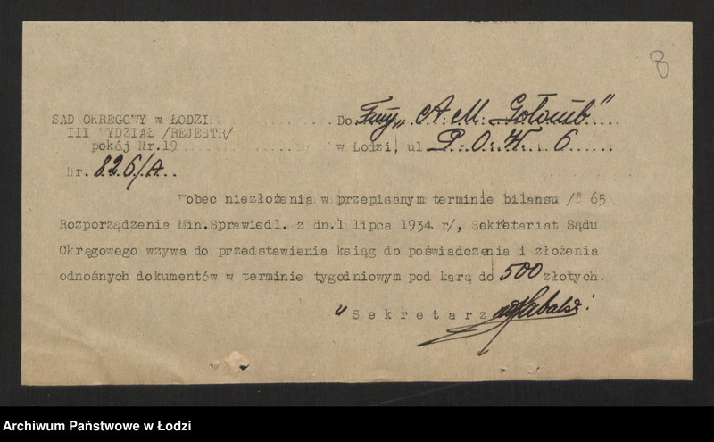 Obraz 10 z jednostki "A. M. Gołomb - sprzedaż mydła"