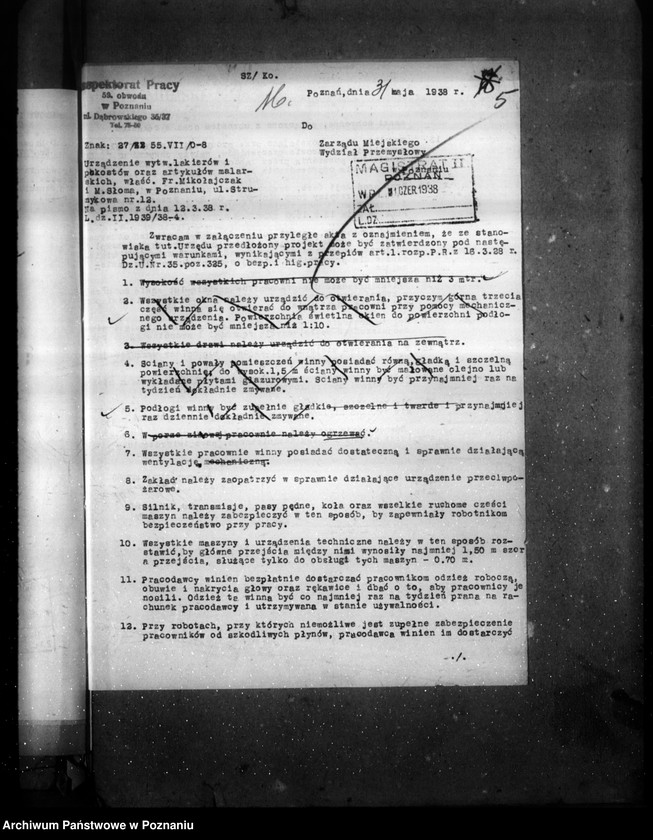 image.from.unit.number "Wytwórnia lakierów, pokostów i artykułów malarskich Fr. Mikołajczak i W. Słoma Poznań ul. Strumykowa 12"